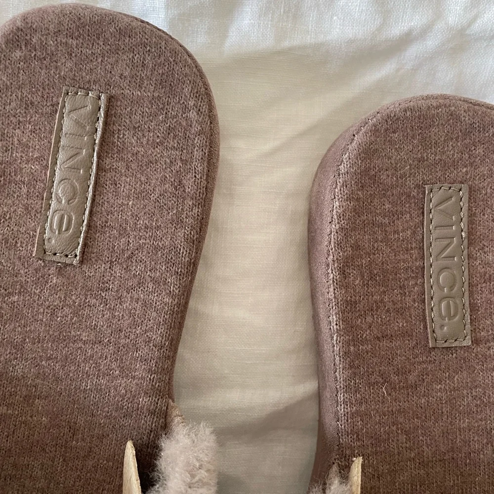 VINCE Kenia Shearling slide slippers - Picture 5 of 6